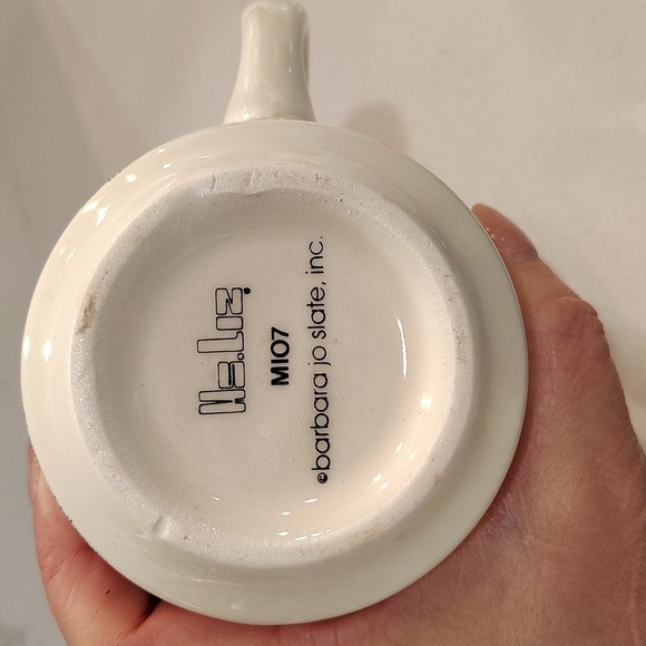 Ms. Liz Barbara Jo Slate ceramic vintage mug silly mugs - Picture 6 of 8